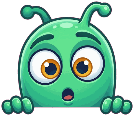 The alien looking impressed