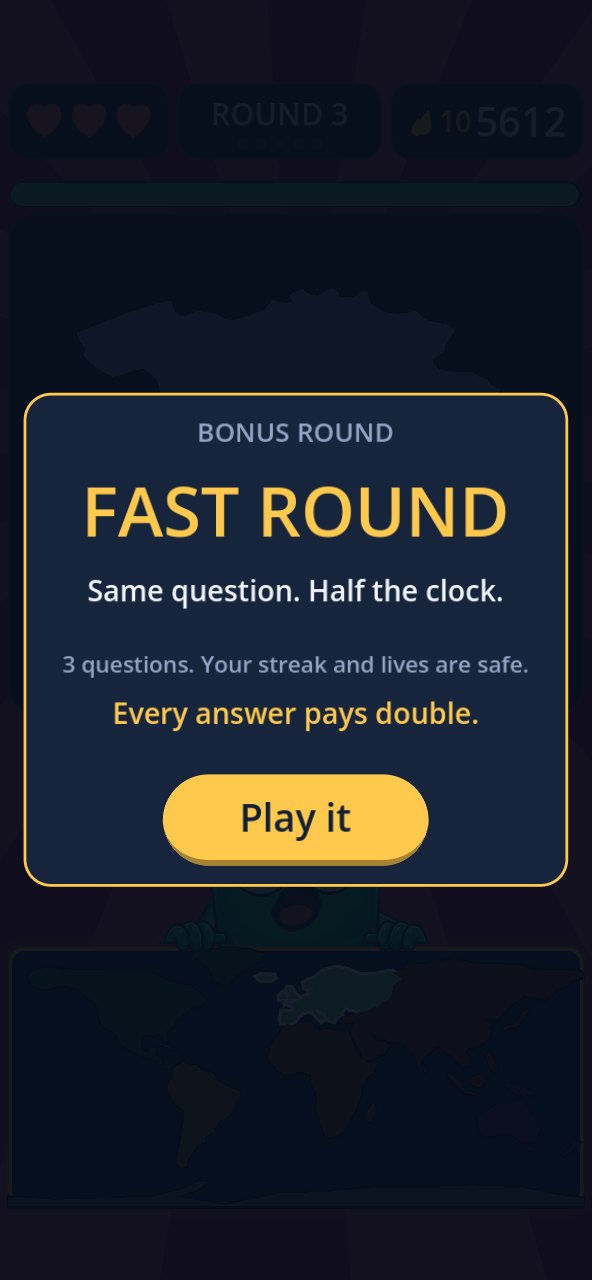 Country vs Continent — a bonus round offer