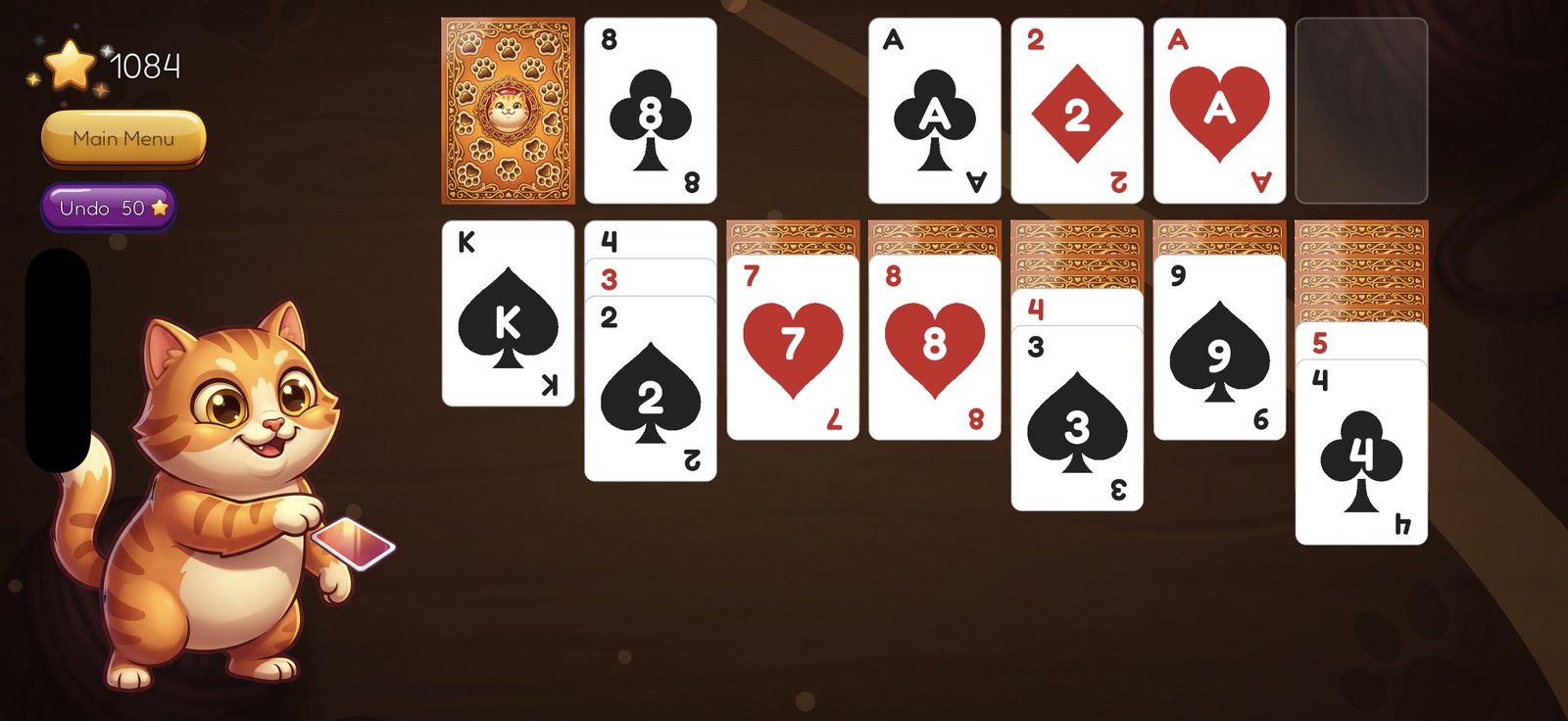 Solitaire Squad — the Cat theme with its own deck and table