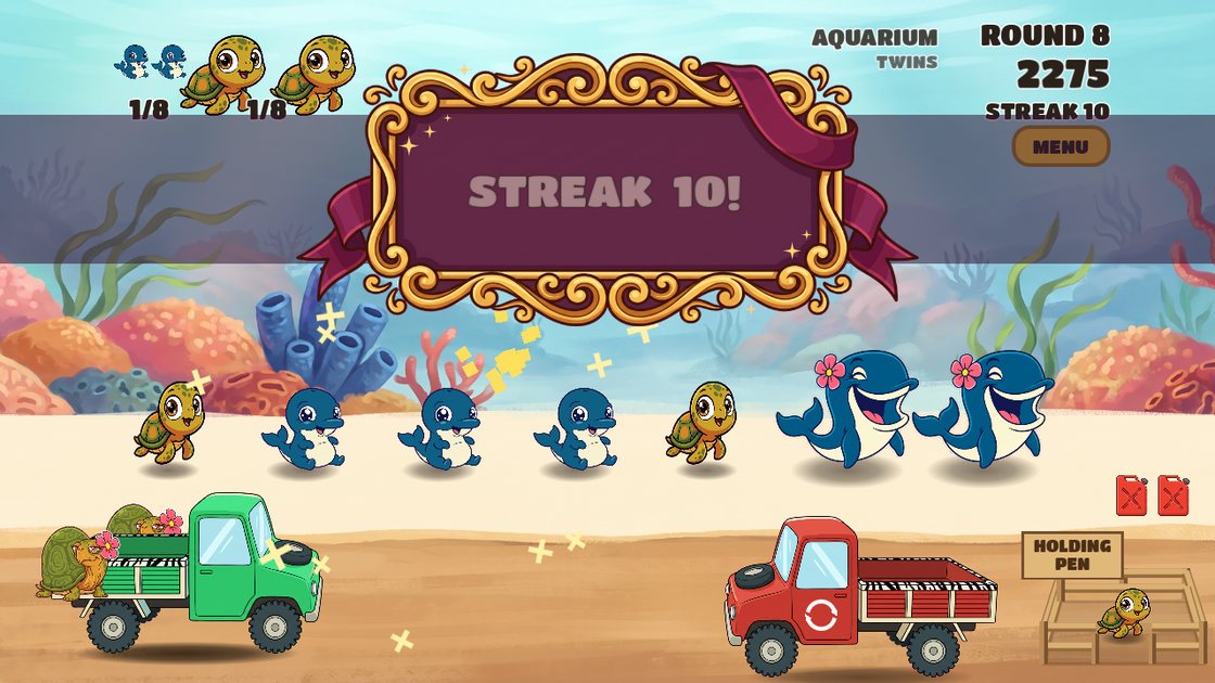 Tiny Matching Zoo — a streak of ten